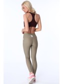 Leggings with a transparent khaki stripe MR13861 - Online store - Boutique